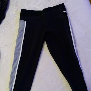 Victoria secret PINK leggings sequins grey black